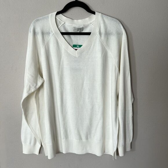 Lucky Brand Women’s V-neck Top Sweater XL - Picture 3 of 7